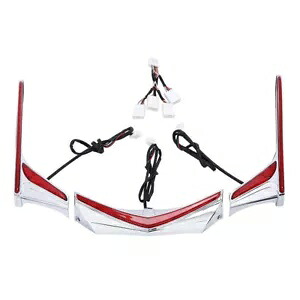 クロームフェンダーチップアクセント垂直 LED ライトストリップホンダ GL1800 2012-2017 に適合 Chrome Fender Tip Accent Vertical LED Light Strip Fit For Honda GL1800 2012-2017 【並行輸入品】
