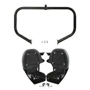 ブラック下部ベントフェアリングエンジンガードクラッシュバーハーレーロードキング09-13用 Black Lower Vented Fairing Engine Guard Crash Bar Fit For Harley Road King 09-13 【並行輸入品】