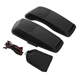 マットハードサドルバッグ蓋 6x9インチ スピーカーグリル ハーレーツーリング 2014-2024 に適合 Matte Hard Saddlebag Lid 6x9\
