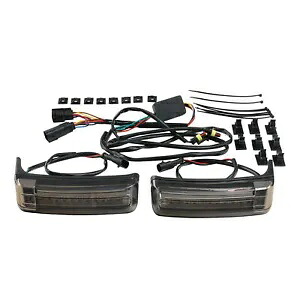LED サドルバッグブレーキランターンシグナルライトハーレーエレクトラグライド 2014-24 に適合 LED Saddlebag Brake Run Turn Signals Lights Fit For Harley Electra Glide 2014-24 【並行輸入品】