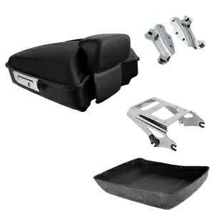 チョップドパックトランクバックレストマウントドッキングフィットハーレーツーリングロードキング 09-13 Chopped Pack Trunk Backrest Mount Docking Fit For Harley Touring Road King 09-13 【並行輸入品】