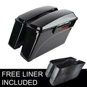 サドルバッグ トランク ブラック ラッチ キー付き ハーレー ソフテイル デラックス ファットボーイ 1984-2013用 Saddlebags Trunk w/ Black Latch Keys For Harley Softail Deluxe Fatboy 1984-2013 【並行輸入品】