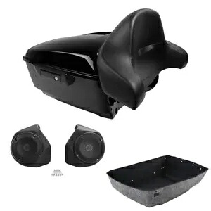 キングパック トランク バックレスト スピーカー ハーレー ツアー パック ロード グライド 2014-2024 に適合 King Pack Trunk Backrest Speakers Fit For Harley Tour Pak Road Glide 2014-2024 【並行輸入品】