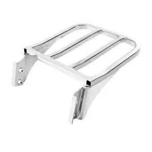 クローム取り外し可能なリアバックレスト荷物ラックハーレーソフテイルファットボーイダイナに適合 Chrome Detachable Rear Backrest Luggage Rack Fit For Harley Softail Fatboy Dyna 【並行輸入品】