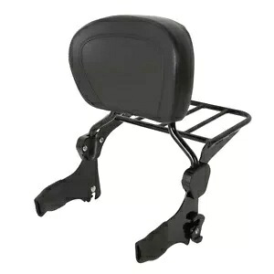 取り外し可能なバックレスト シーシーバー 荷物ラック付き ハーレーダビッドソン ツーリング 97-08用 Detachable Backrest Sissy Bar W/ Luggage Rack For Harley Davidson Touring 97-08 【並行輸入品】