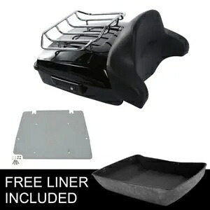 みじん切りトランクバックレストトップラックプレートハーレーツアーパックツーリング2014-2024に適合 Chopped Trunk Backrest Top Rack Plate Fit For Harley Tour Pak Touring 2014-2024 【並行輸入品】