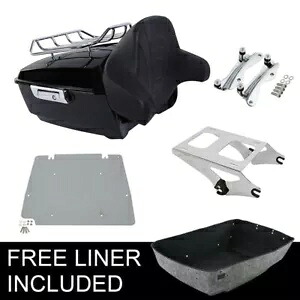 キングトランク荷物ラックパッドマウントプレートドッキングキットハーレーツーリング 14-24 に適合 King Trunk Luggage Rack Pad Mount Plate Docking Kit Fit For Harley Touring 14-24 【並行輸入品】