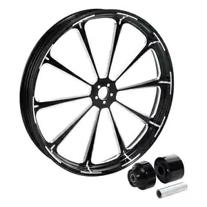26インチ x 3.5インチ フロントホイールリムハブ シングルディスク ハーレーストリートグライド ABS 08-24用 26\