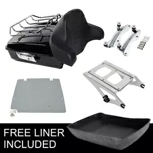みじん切りトランクパッドマウントドッキングベースプレートハーレーツアーパックツーリング14-24に適合 Chopped Trunk Pad Mount Docking Base Plate Fit For Harley Tour Pak Touring 14-24 【並行輸入品】