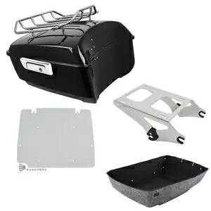 キングパック トランク ラゲッジ ラック マウント ハーレー ツアー パック ロード グライド 2014-2024 に適合 King Pack Trunk Luggage Rack Mount Fit For Harley Tour Pak Road Glide 2014-2024 【並行輸入品】