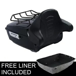 キングトランク 荷物ラック ラップアラウンドバックレスト ハーレーツーリング ツアーパック 2014-24用 King Trunk Luggage Rack Wrap-Around Backrest For Harley Touring Tour Pak 2014-24 【並行輸入品】