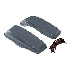 ハードサドルバッグ蓋はハーレーツーリングロードストリートグライド14-24ガンシップグレーに適合 Hard Saddlebag Lids Fit For Harley Touring Road Street Glide 14-24 Gunship Gray 【並行輸入品】