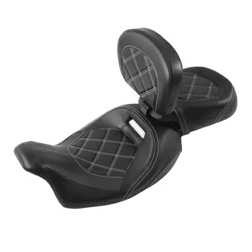 運転席&助手席ライダーバックレスト ハーレー CVO ストリートグライド 2009-23 に適合 Driver & Passenger Seats Rider Backrest Fit For Harley CVO Street Glide 2009-23 【並行輸入品】