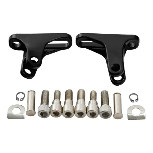 パッセンジャーフットペグミニマウントハーレーツーリングストリートロードグライド1993-2024に適合 Passenger Footpeg Mini Mount Fit For Harley Touring Street Road Glide 1993-2024 【並行輸入品】