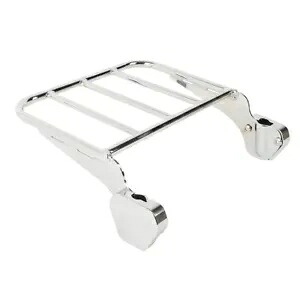 荷物ラック ハーレーツーリングロードキングストリートグライド 1997-2008 2007 クロームに適合 Luggage Rack Fit For Harley Touring Road King Street Glide 1997-2008 2007 Chrome 【並行輸入品】