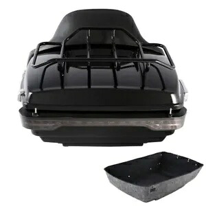 キングパック トランクパッドラック ブレーキテールランプ ハーレーロードキング 14-24 ツアーパックに適合 King Pack Trunk Pad Rack Brake Tail Lamp Fit For Harley Road King 14-24 Tour Pak 【並行輸入品】