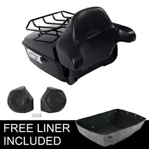 キングパック トランク 荷物ラック スピーカー ハーレー ツアーパック ストリート グライド 14-24 に適合 King Pack Trunk Luggage Rack Speakers Fit For Harley Tour-Pak Street Glide 14-24 【並行輸入品】