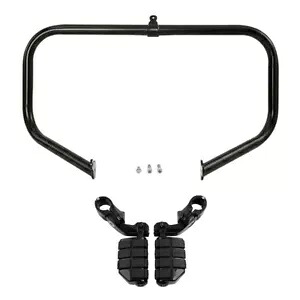 ブラック ハイウェイ エンジン ガード バー フットペグ ハーレー エレクトラ ストリート グライド 09-24 に適合 Black Highway Engine Guard Bar Footpeg Fit For Harley Electra Street Glide 09-24 【並行輸入品】