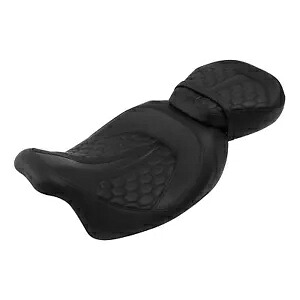ブラック + オレンジの運転席と助手席はハーレー ツーリング ストリート グライド 09-23 に適合 Black+Orange Driver & Passenger Seats Fits For Harley Touring Street Glide 09-23 【並行輸入品】