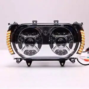 LED デュアルヘッドライトターンシグナルライトハーレーロードグライド 2015-2024 2016 17 に適合 LED Dual Headlight Turn Signal Light Fit For Harley Road Glide 2015-2024 2016 17 【並行輸入品】 56,265円