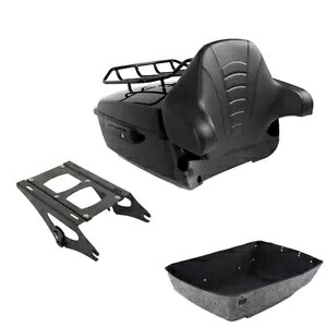 キングトランクバックレストパッドマウントラックハーレーツアーパック CVO ロードグライド 14-24 に適合 King Trunk Backrest Pad Mount Rack Fit For Harley Tour Pak CVO Road Glide 14-24 【並行輸入品】