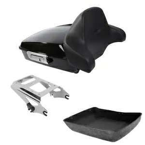 みじん切りトランクバックレストマウントラックハーレーツアーパックパックロードキング2009-13に適合 Chopped Trunk Backrest Mount Rack Fit For Harley Tour Pak Pack Road King 2009-13 【並行輸入品】