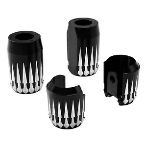フロントフォークスライダーカバー ハーレーツーリングストリートエレクトラグライド1984-2013に適合 Front Fork Slider Covers Fit For Harley Touring Street Electra Glide 1984-2013 【並行輸入品】