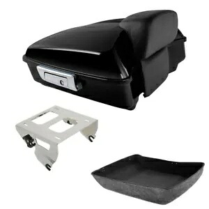 チョップドパック トランク バックレスト ソロ マウント ハーレー ツアー パック ロード グライド 14-24 に適合 Chopped Pack Trunk Backrest Solo Mount Fit For Harley Tour Pak Road Glide 14-24 【並行輸入品】