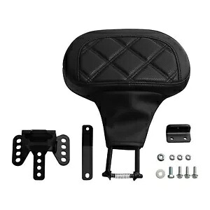 ブラックドライバーバックレストパッドハーレーツーリングエレクトラストリートロードキンググライドに適合 Black Driver Backrest Pad Fit For Harley Touring Electra Street Road King Glide 【並行輸入品】