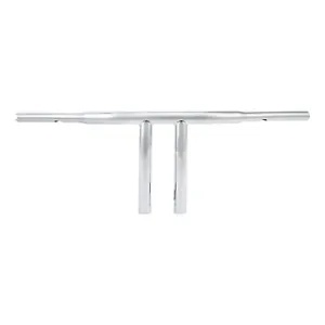 クローム 10 インチ ライズ T バー 1-1/4 インチ ハンドルバー ハーレー ダイナ ストリート ボブ ソフテイルに適合 Chrome 10\