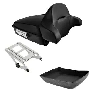 みじん切りトランク背もたれラック ハーレーツアーパックパックロードキンググライド14-2024に適合 Chopped Trunk Backrest Rack Fit For Harley Tour Pak Pack Road King Glide 14-2024 【並行輸入品】