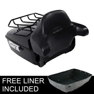 キング トランク ラック バックレスト パッド ハーレー ツーリング ツアー パック ストリート グライド 14-24 に適合 King Trunk Rack Backrest Pad Fit For Harley Touring Tour Pak Street Glide 14-24 【並行輸入品】