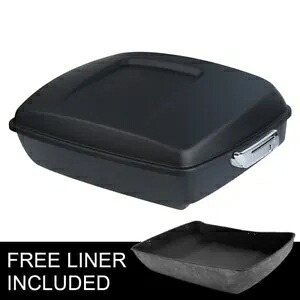 マットブラックチョップドパックトランク ハーレーツアーパックエレクトラグライド2009-2013用 Matte Black Chopped Pack Trunk Fit For Harley Tour Pak Electra Glide 2009-2013 【並行輸入品】