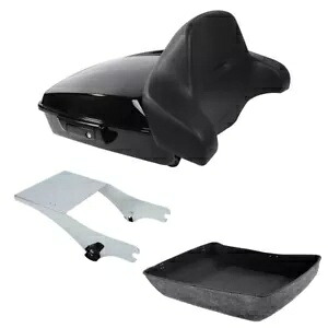 チョップドパック トランク バックレスト ツーアップ マウント ハーレー ツアーパック ロードキング 97-08 に適合 Chopped Pack Trunk Backrest Two Up Mount Fit For Harley Tour-Pak Road King 97-08 【並行輸入品】
