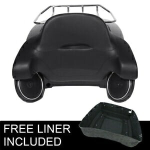 キングトランクバックレスト荷物ラックスピーカーハーレーツーリングツアーパック14-24に適合 King Trunk Backrest Luggage Rack Speakers Fit For Harley Touring Tour Pak 14-24 【並行輸入品】