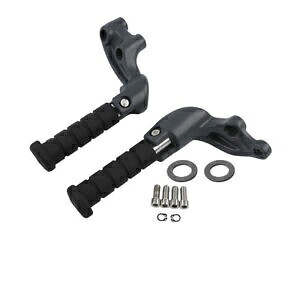 グレー乗客フットペグフットレストマウントブラケットインディアンスカウト 15-2023 シックスティに適合 Gray Passenger Footpeg Footrest Mount Bracket Fit For Indian Scout 15-2023 Sixty 【並行輸入品】