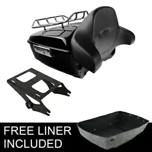 キングトランクバックレストパッドラックマウントハーレーロードグライドツアーパック2014-2024に適合 King Trunk Backrest Pad Rack Mount Fit For Harley Road Glide Tour Pak 2014-2024 【並行輸入品】