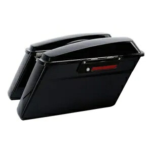 ブラックハードサドルバッグ ハーレーツーリングエレクトラグライドロードキング1994-2013に適合 Black Hard Saddlebags Fit For Harley Touring Electra Glide Road King 1994-2013 【並行輸入品】
