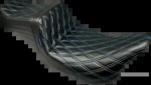 Le Pera テールウィップ ブルー ダイヤモンド ステッチ シート 2008-2023 ハーレー ツーリング FLHX FLTR 用 Le Pera Tailwhip Blue Diamond Stitch Seat for 2008-2023 Harley Touring FLHX FLTR 【並行輸入品】