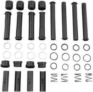 Drag Specialty サテン ブラック プッシュロッド カバー キット 1986-2003 ハーレー スポーツスターに適合 Drag Specialties Satin Black Pushrod Cover Kit fits 1986-2003 Harley Sportster 【並行輸入品】