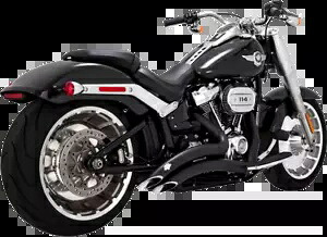 Vance & Hines ブラック ビッグ ラジアス エキゾースト 2018-2023 ハーレー ファットボーイ ブレイクアウトに適合 Vance & Hines Black Big Radius Exhaust fits 2018-2023 Harley Fat Boy Breakout 【並行輸入品】