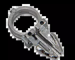 Drag Specialty シングル クローム ナイロン 1/2 インチ ハンドルバー配線クリップ ハーレー用 Drag Specialties Single Chrome Nylon 1/2\