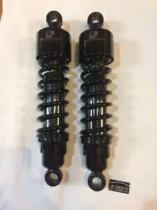プログレッシブ ブラック 11 インチ リア 412 ヘビーデューティ ショック 2004-2021 ハーレー スポーツスター用 Progressive Black 11\