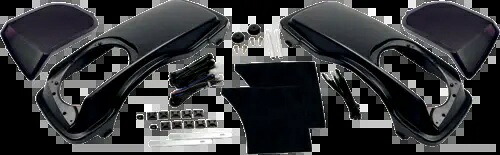Hogtunes ハードサドルバッグ蓋 6x9 スピーカーカットアウト付き 1998-13 ハーレーツーリング用 Hogtunes Hard Saddlebag Lid with 6x9 Speaker Cut Out for 1998-13 Harley Touring 【並行輸入品】