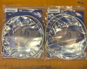 マグナム編み +9 インチ スロットル & アイドル ケーブルは、1996 ～ 17 年ハーレー ツーリング ソフテイル FXD に適合します。 Magnum Braided +9\