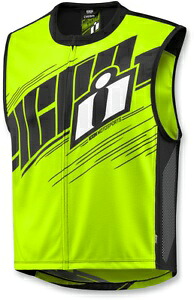 アイコン メンズ イエロー ミル スペック 2 反射テキスタイル オートバイ ライディング ストリート ベスト Icon Mens Yellow Mil Spec 2 Reflective Textile Motorcycle Riding Street Vest 【並行輸入品】