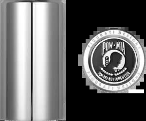 Figurati Designs POW-MIA ハーレー用ブラックロング磁気ドッキングハードウェアカバー Figurati Designs POW-MIA Black Long Magnetic Docking Hardware Covers for Harley 【並行輸入品】