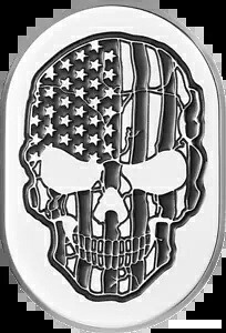 Figurati アメリカ国旗スカル左アンテナ インサート 2009-2023 ハーレー ツーリング Figurati American Flag Skull Left Antenna Insert 2009-2023 Harley Touring 【並行輸入品】