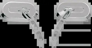 ドラッグ スペシャリティーズ オーバル ペア オートバイ クローム ミラー ハーレー スポーツスター バガー Drag Specialties Oval Pair Motorcycle Chrome Mirrors Harley Sportster Bagger 【並行輸入品】