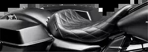 Le Pera ベアボーンズ ダイヤモンドステッチ ソロシート 2008-2023 ハーレー ツーリングモデルに適合 Le Pera Bare Bones Diamond Stitch Solo Seat fits 2008-2023 Harley Touring Models 【並行輸入品】
